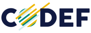 Logo CODEF - Coordination et défense des Services sociaux, Culturels et Environnementaux